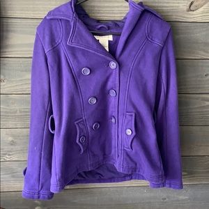 Jones New York purple pea coat.